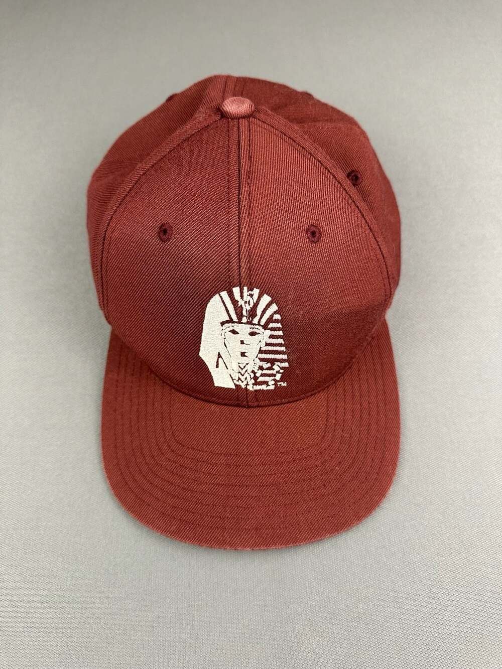 Last Kings Snapback Hat Maroon White Pharaoh Logo Made In USA